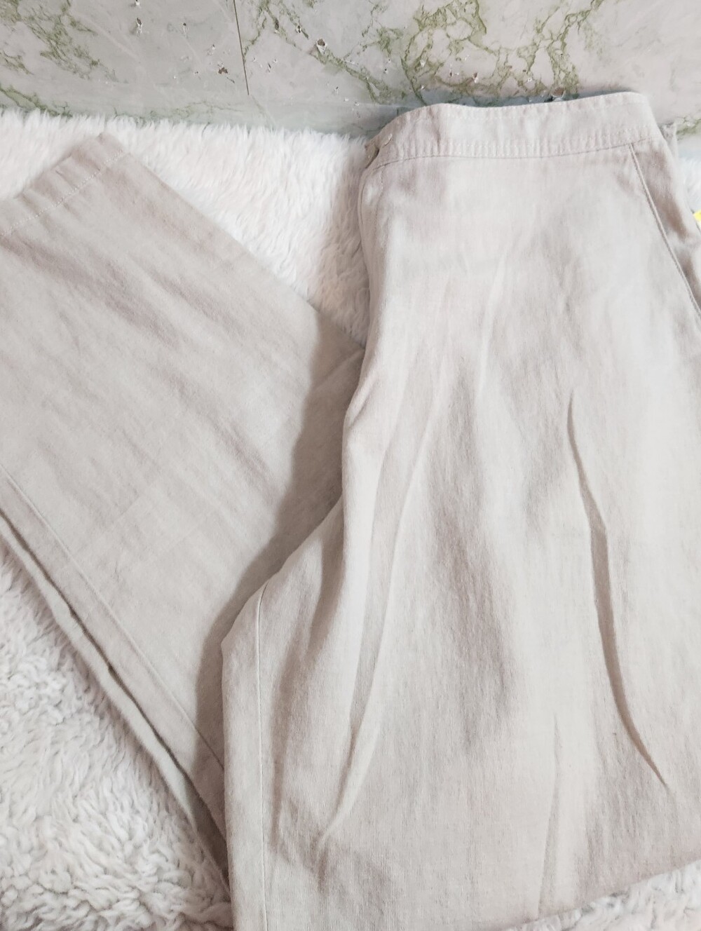 ISLANDER Off White Linen Pants